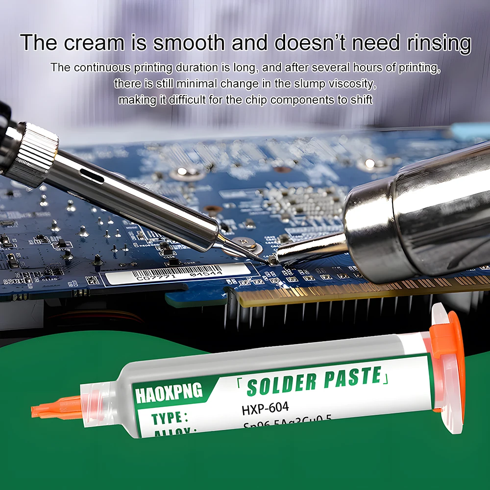 SAC0307/SAC305 الدقة رقاقة إصلاح لحام خالية من الرصاص ارتفاع درجة الحرارة لحام لصق SMT التصحيح Meedle اسطوانة لحام لصق