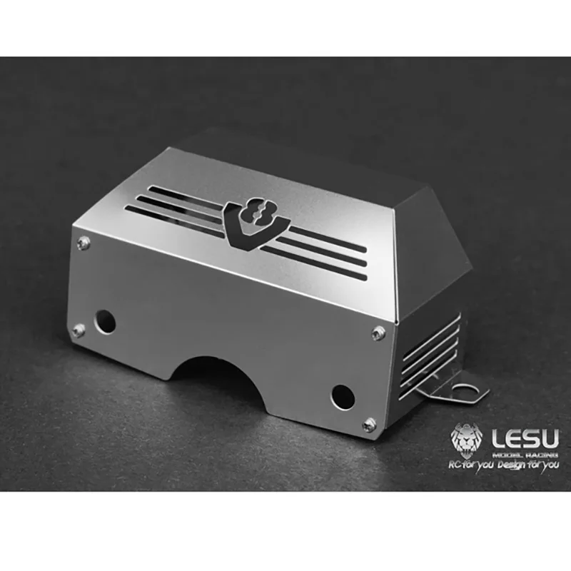 LESU RC أجزاء علبة التروس المعدنية غطاء المحرك ل 1/14 مقياس Tamiyaya مركبة يتم التحكم بها عن بُعد سيارة لتقوم بها بنفسك نموذج اكسسوارات اللعب TH04749 #3