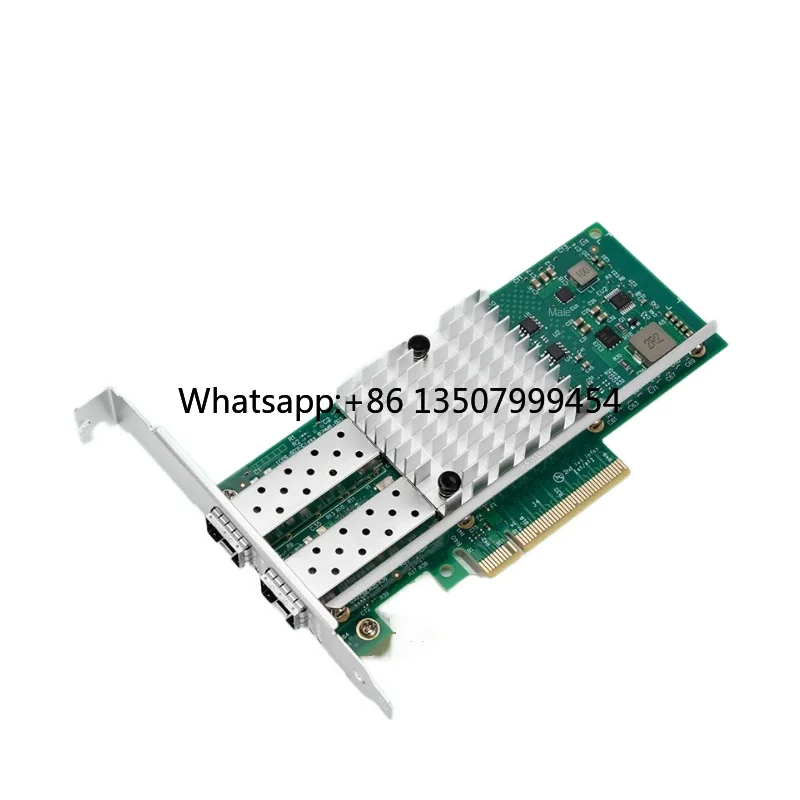 Tarjeta de Red de Fibra Óptica con Cable de Doble Puerto WINTEK X520-DA1 82599EN 10Gbps, Servidor Externo USB con Adaptador WiFi 802.11b en Stock