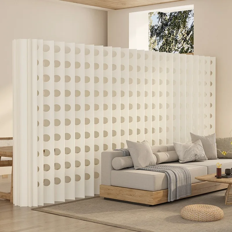 office paper beauty salon entrance exhibition partition wall folding mobile self-installed partition wall baffle