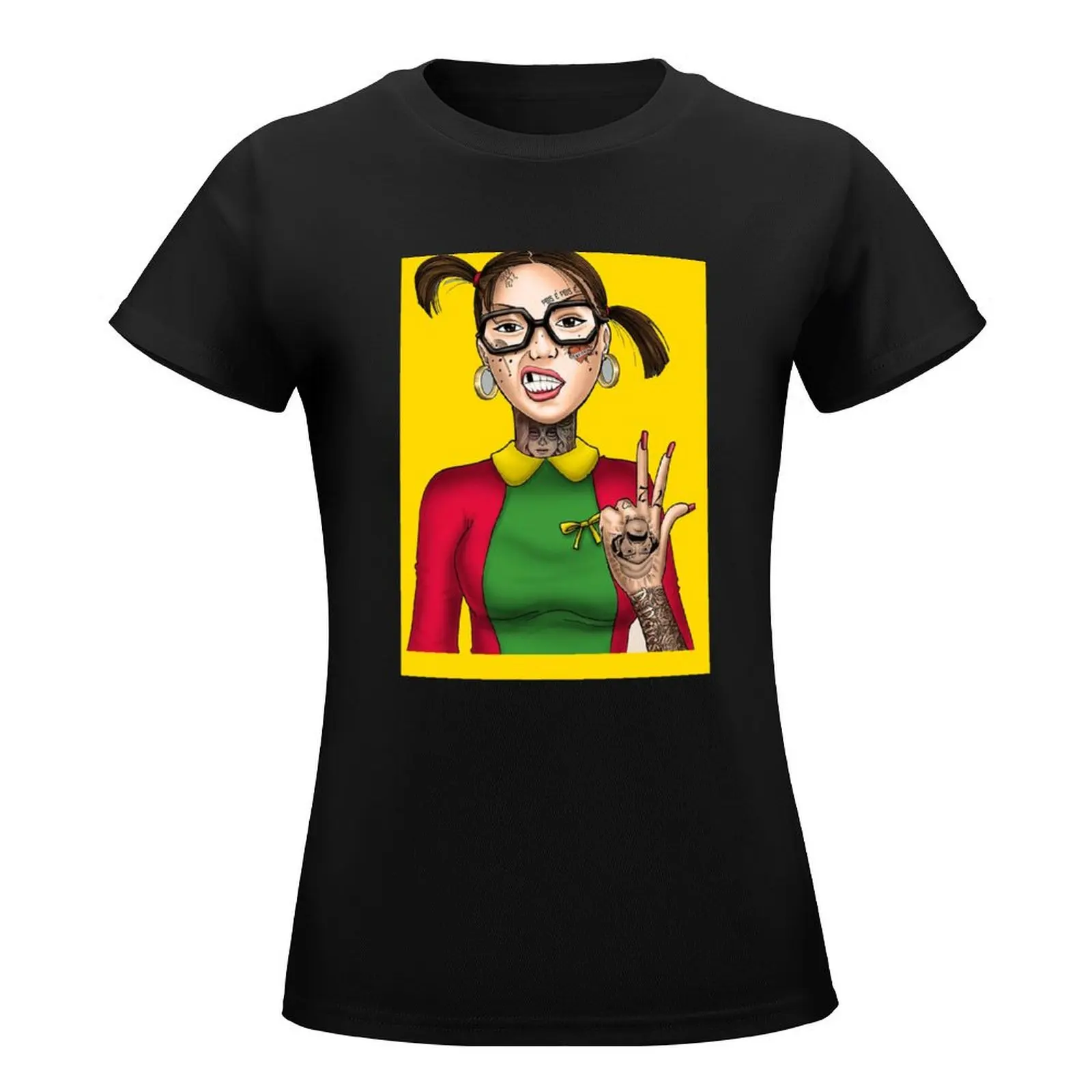 La Chilindrina La Toxica T-Shirt funnys animal prinfor plus size t shirts for Women loose fit