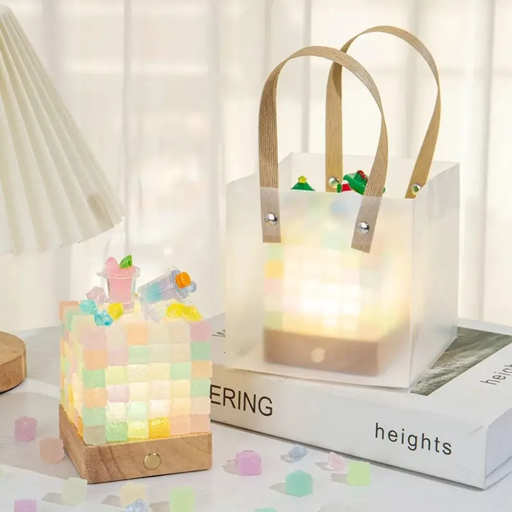 New DIY Candy Night Light Creative Colorful Hand Lamp Handmade Cube Handmade Sugar Night Light Gift