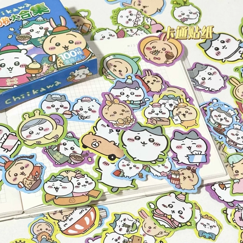 

Cute Chiikawa Sticker Pack 100PCS Kawaii Characters Decals Perfect Gift For Anime Fans Kids Scrapbook Decor