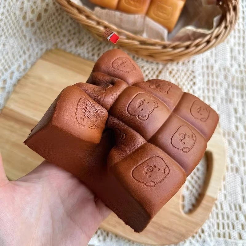 1PC PU Romige Modder Textuur Simulatie Brood Stress Relief Decompressie Speelgoed Voor Reizen Fidget Kalmerende Focus Knijpspeelgoed