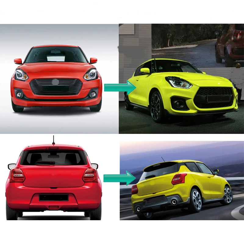 swift bumper body kit for suzuki swift 2017 2018 2019 2020 2021 2022