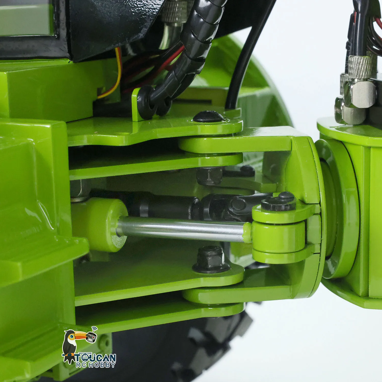 1/14 XDRC 6*6 elevación hidráulica de Metal RC camión articulado volquete RTR modelo verde Motor Servo ESC juguetes para niño THZH1370