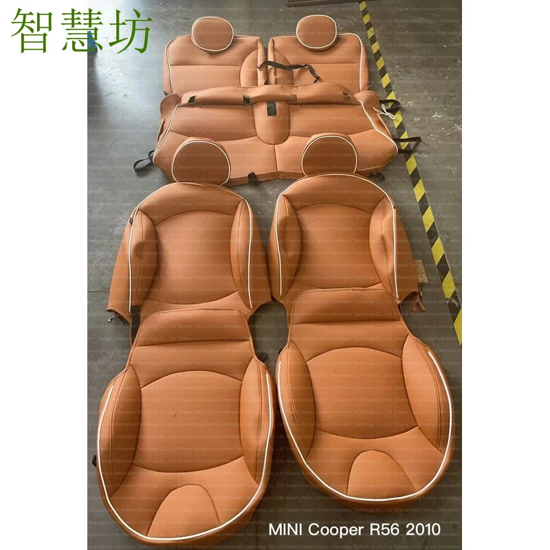 Suitable Accessories Car Seat Covers Full Set Center Perforated Leather 5-Seater for BMW Mini Cooper COUNTRYMAN CLUBMAN Coupe