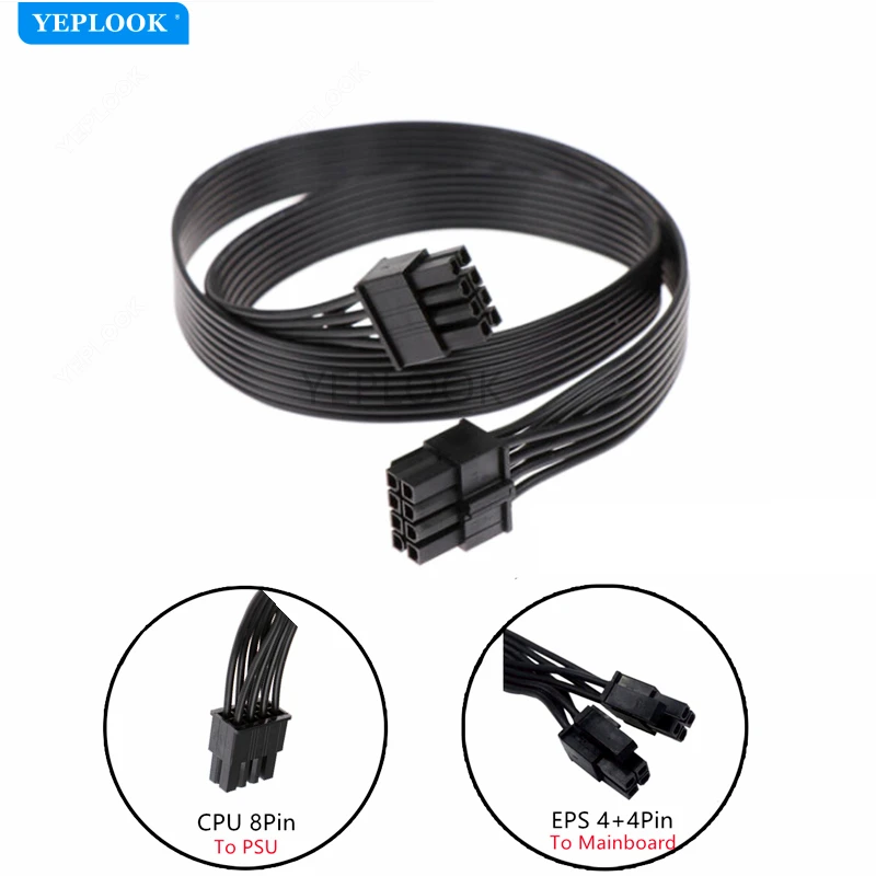 

Original Corsair CPU Power Cable PSU 8Pin to 4+4Pin EPS 12V 60CM 18AWG for AX760i AX860i AX1200i AX1500i AX1600i Modular Power