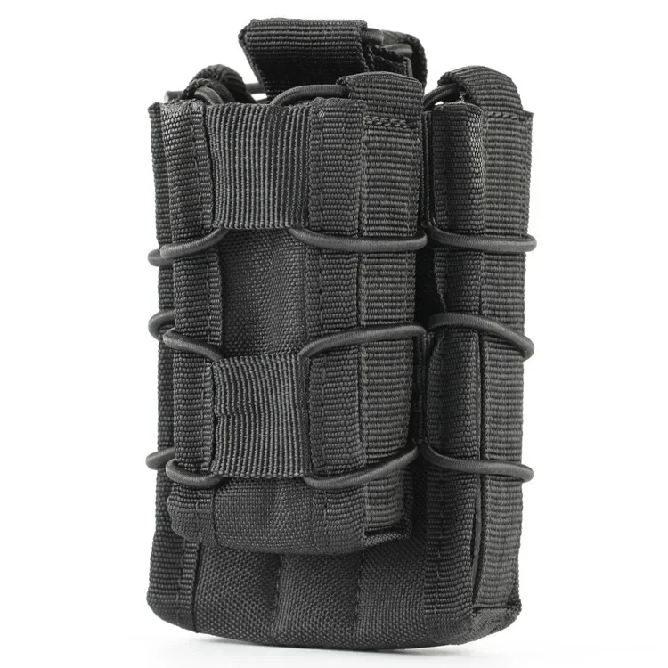 Molle Double Decker Magazine Pouch M4 M14 Single 9mm Pistol Mag Carrier Holster Hunting Accessories Waist Bag Vest Pouches