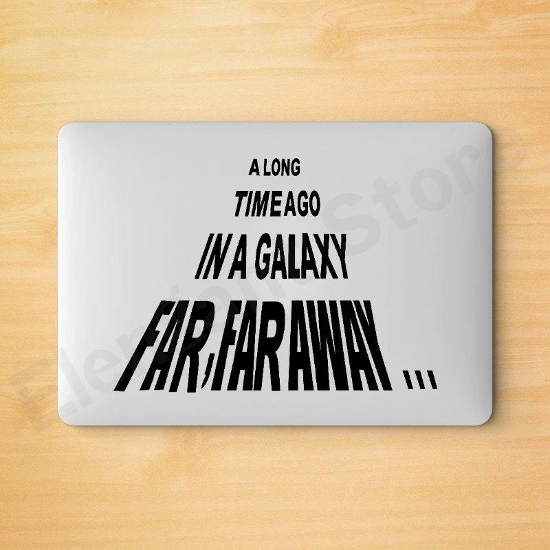 Space Wars Wall Decal A LONG TIME AGO IN A GALAXY FAR AWAY Quote Vinyl Wall Stickers Home Decor Car Laptop Sticker Decoration view 4