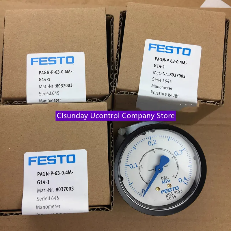 

New original FESTO Pressure gauge PAGN-P-63-0.6M-G14-1 8037004