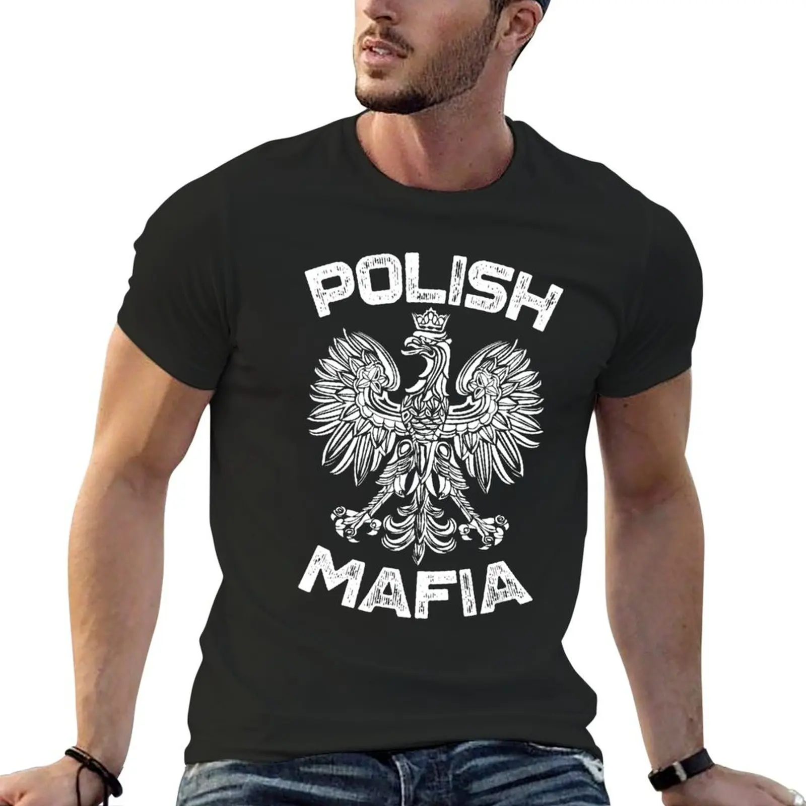 

Polish Mafia Poland Polish Eagle Polska Dyngus Day T-Shirt graphics vintage anime shirts men