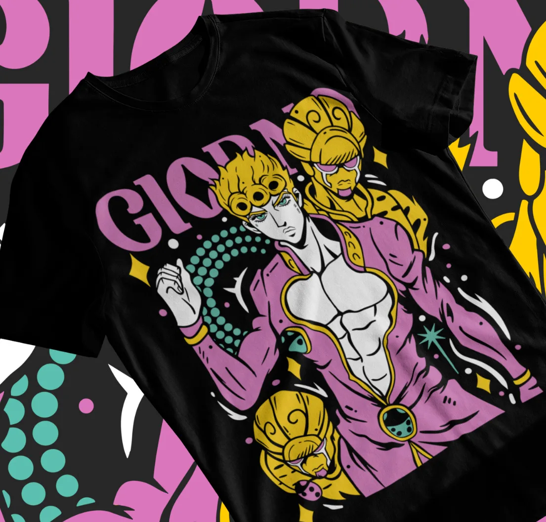 

T-Shirt Giorno Giovanna JoJo's Bizarre Adventure Anime Manga Shirt Gift Soft Tee