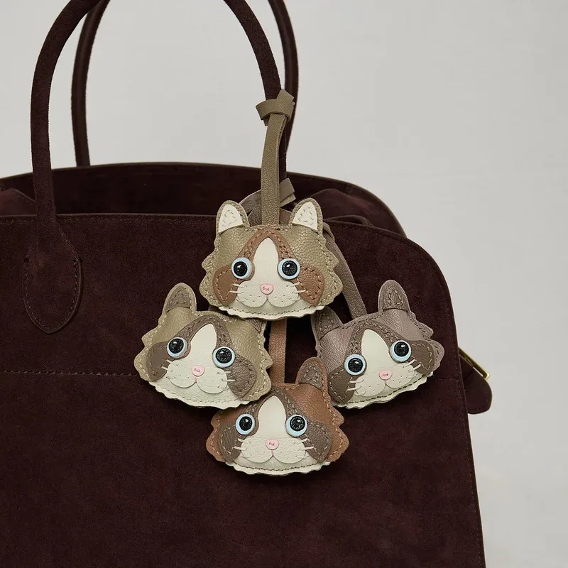 

Unique and cute sheepskin handmade rag doll cat pendant jewelry Vintage and exquisite gift decoration