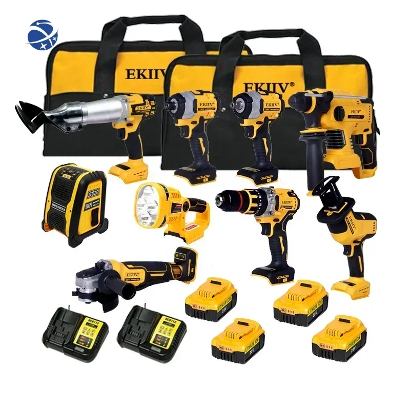 

Garden Tool Kits 9-tools brushless best china factory in 1 set 18v 21v Cordless Lithium-Ion Combo Tools Kits