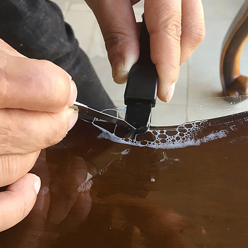 

【Отличный】Инструмент для обрезки защитной пленки, вспомогательное устройство для нарезки прозрачной пленки для мебели и настольных покрытий