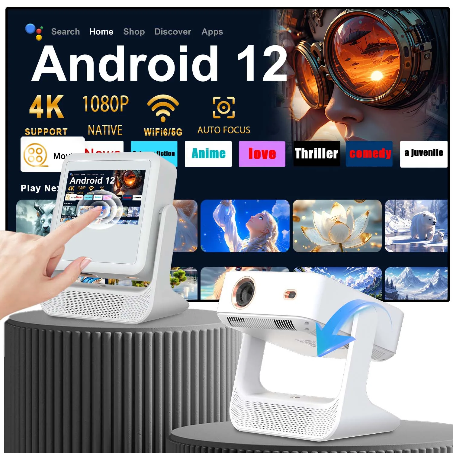 Projector 8-Inch To… - image