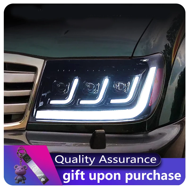 Auto Headlight For Toyota 1998-2007 Land Cruiser LC100 FJ100 4700 Front Light DRL Head Lamp LED Dynamic Daylight Car Accessories