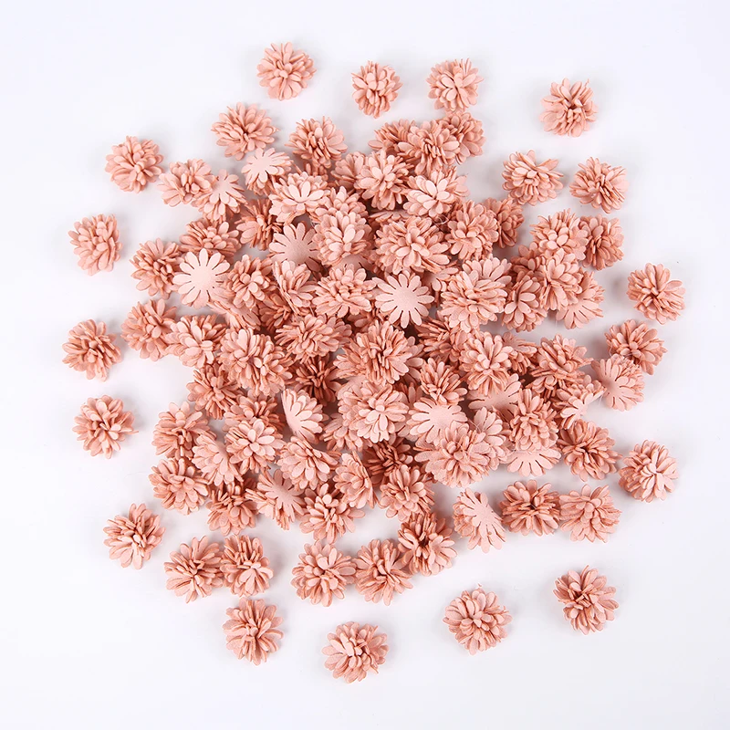 5/10/20 Stück 2,5 cm Stoff künstliche Blumenköpfe für Hochzeit Zuhause Girlande Dekor DIY Kunst Haarschmuck Kranz gefälschte Blumen – Detail 9