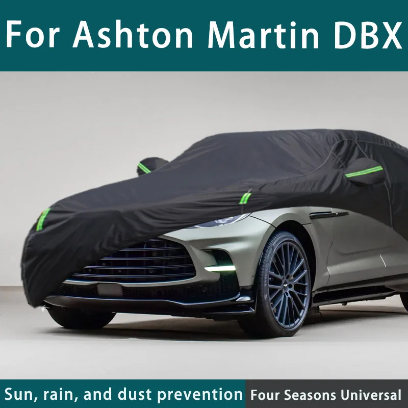 

For Ashton Martin DBX Full Car Covers Outdoor Sun Uv Protection Dust Rain Snow Protective Anti-hail Car Cover Black Auto Cover