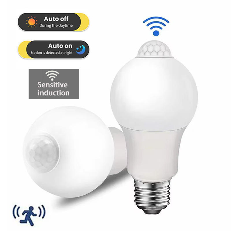  E27 LED PIR Motion Sensor Light Bulb 15W 18W Outdoor Lighting Human Induction Bulb Lamp For Living Room Bedroom Corridor Garage 