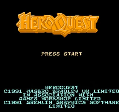 Hero Quest 60 Pin Spielkarte kostenlose Region für 8-Bit-Videospiel-Player