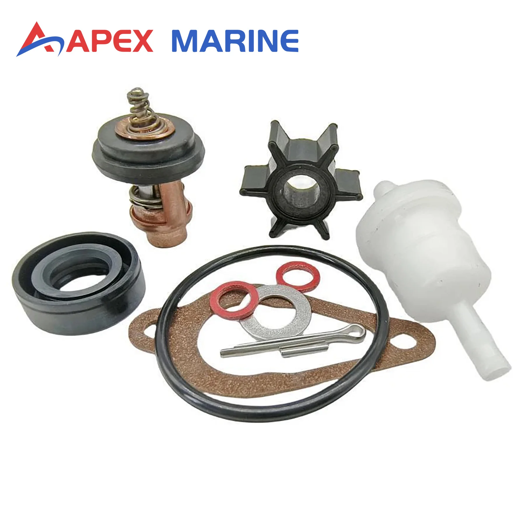 

3GR-87500-0 Maintenance Service Kit Fits for Tohatsu Outboard 4HP 5HP 6HP 4-Stroke Marine Engines Replaces 369-65021-1