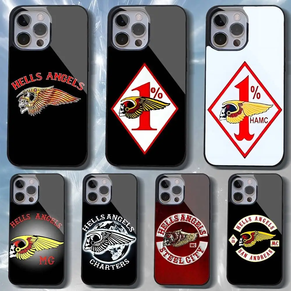 Cool-Hells-AngelS-MotoS Handyhülle für iPhone 16 15 14 13 Pro Max 11 12 Mini Alex Mirror für Magsafe Wireless Charging Cover