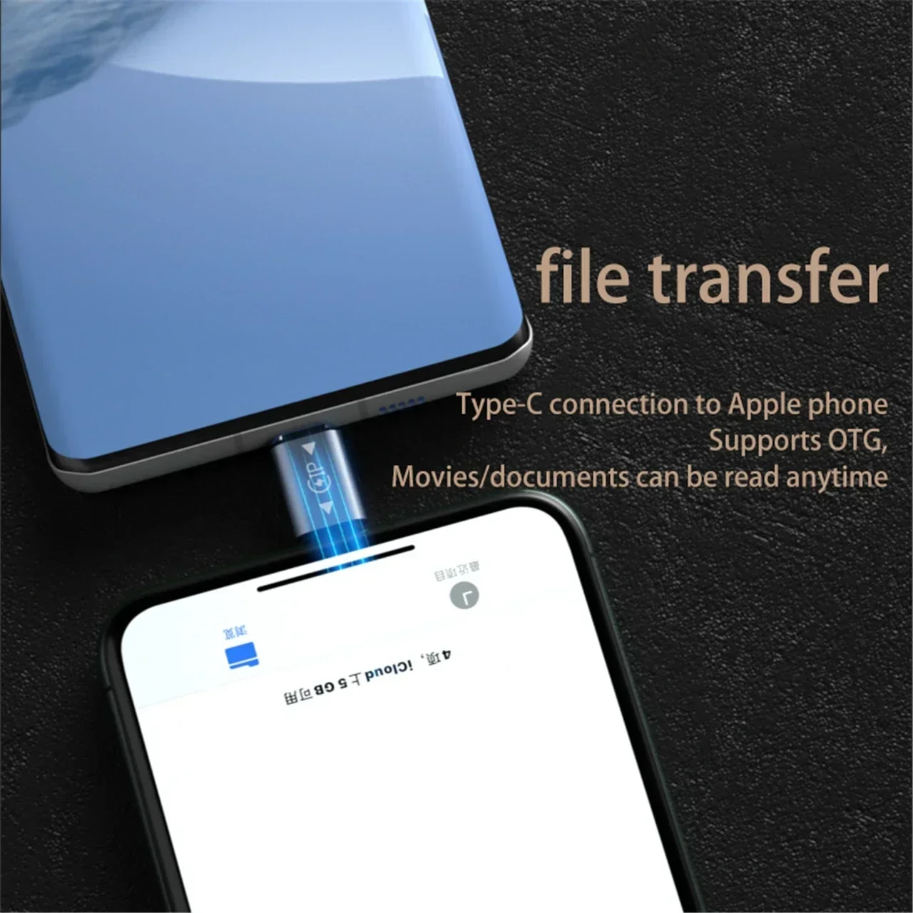 OTG Type C To Lightning Adapter For ios Female To USB C Male Fast Charging Adaptador For iPhone 14PM/15 Pro max Laptop Converter