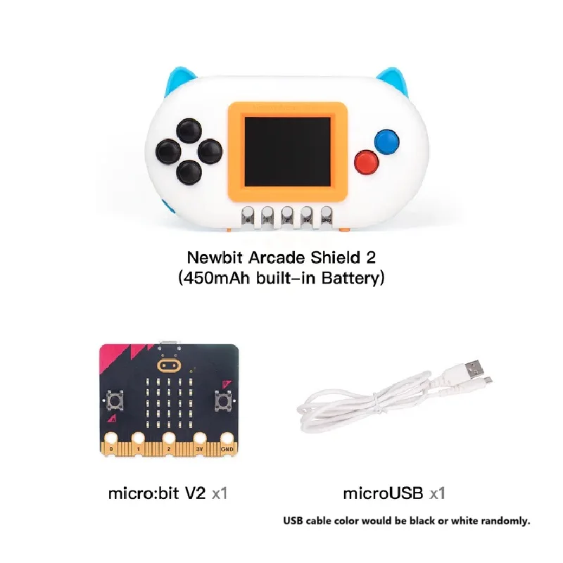 KittenBot Newbit Arcade Shield V2 Upgraded Expansion Board  for Micro:bit Programmable Gamepad with Stylish Case