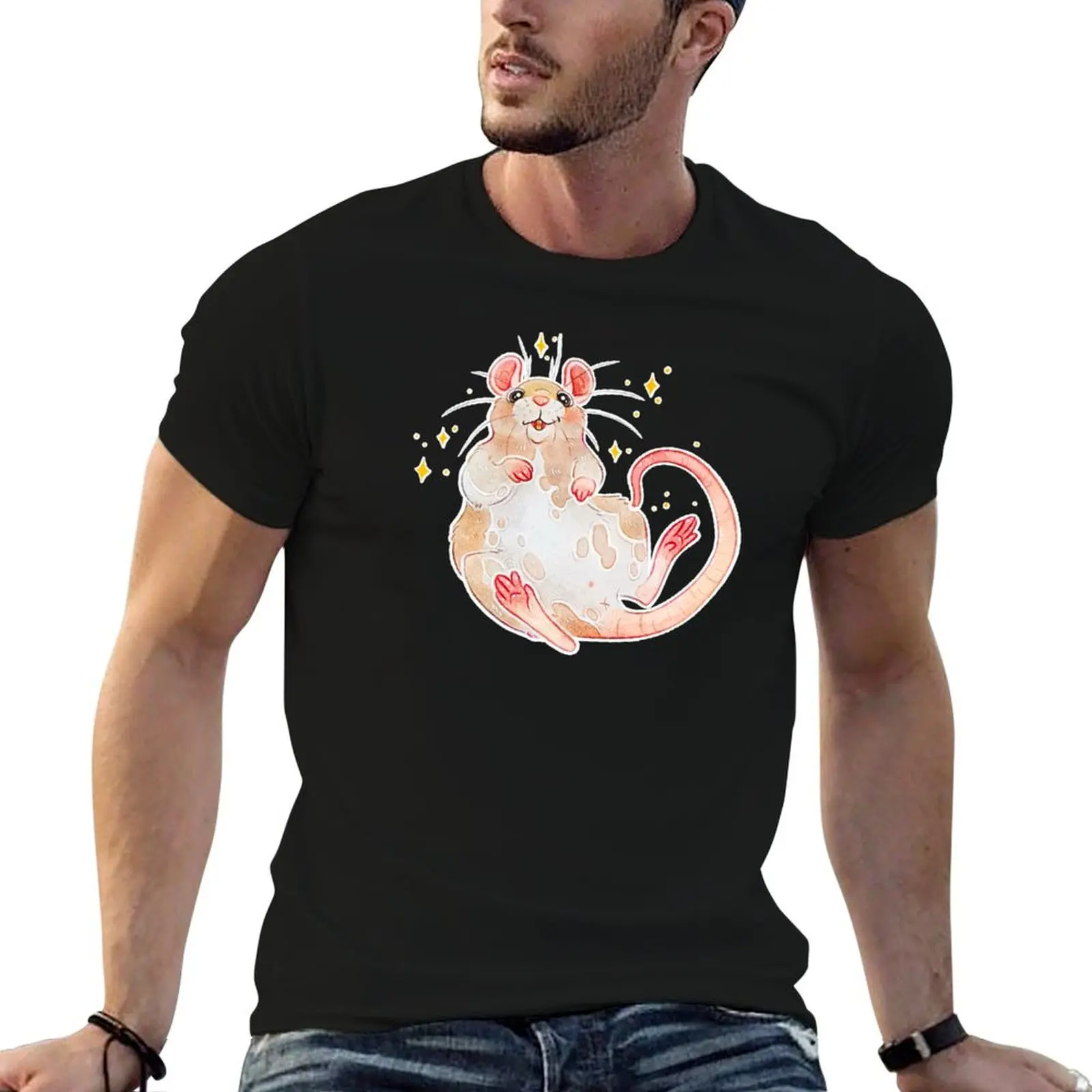 

Proper Rat T-Shirt luxury t-shirt kawaii clothes oversized t shirt street wear mens graphic t-shirts big and tall