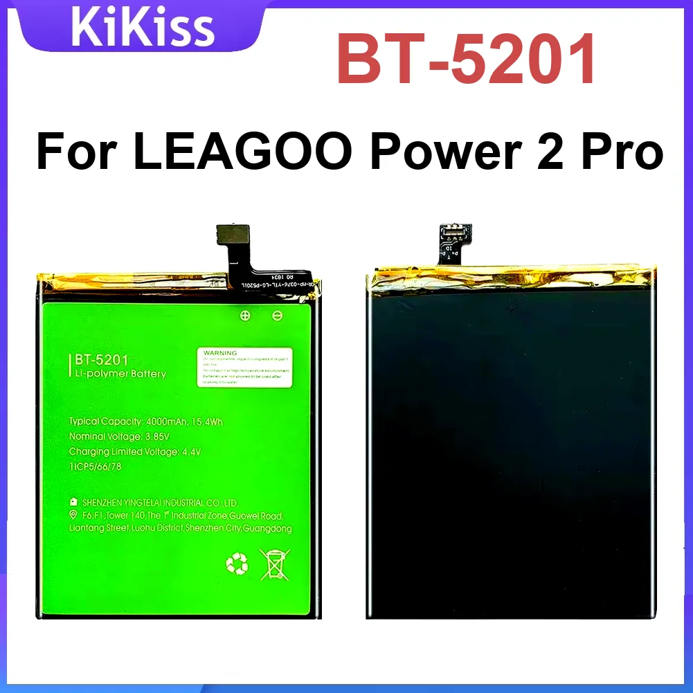 

Bt-5201 Аккумулятор мобильного телефона емкостью 4000 мАч для замены Leagoo Power 2 Pro с быстрой зарядкой