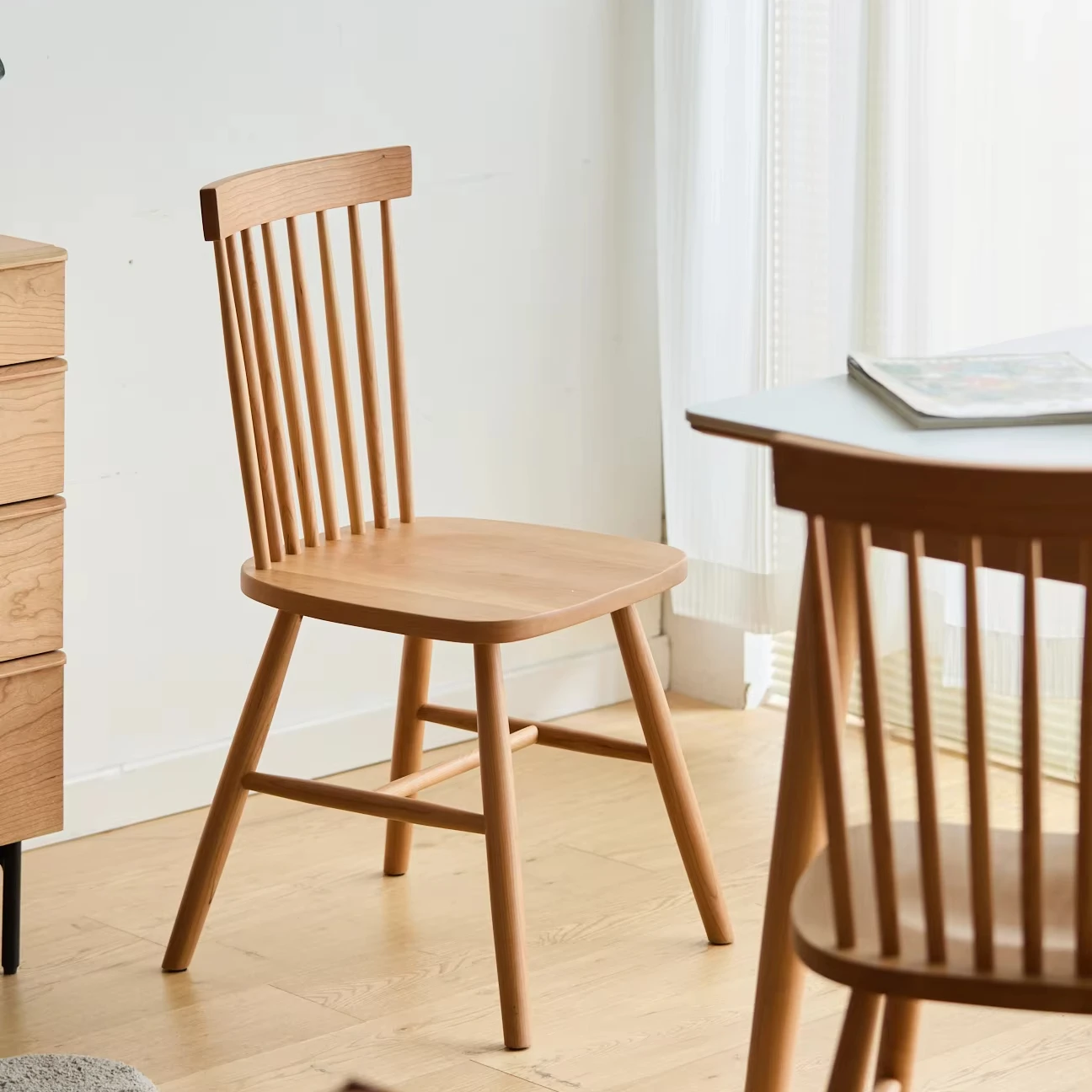 

French Style Modern Dining Chair Solid Wood Dinner Chairs for Kitchen/office/living Room