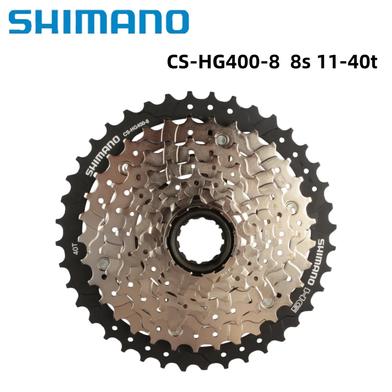 Shimano CS-HG400 8-speed 11-40t cassette HyperGlide Sliver with high-quality electroplating process for MTB bike
