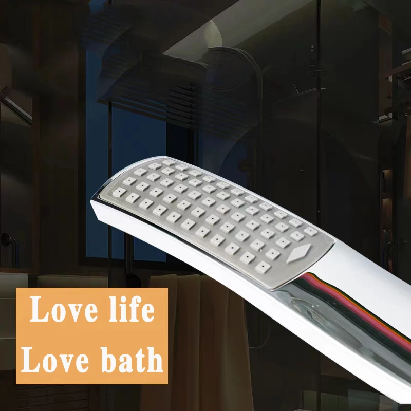 Hand Shower,Hand Held Shower Head Bathroom  Accessories  ABS Chrome Finished 150CM Stainless Steel Hose Handheld Showerheads