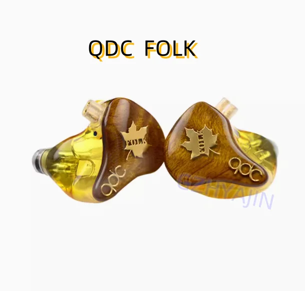 QDC FOLK Earphones In Ear Tablet Ring Iron HiFi Fever Custom Earplugs Public Model Private Model Folk Joint Edition