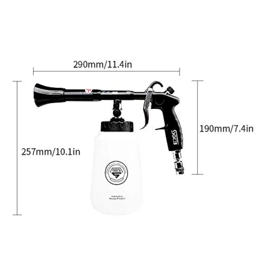 برو ارتفاع ضغط سيارة تنظيف بندقية منظف نفاث مع قابل للتعديل صمام الهواء فرشاة فوهة 1 4 الولايات المتحدة موصل 8 000 دورة في الدقيقة سريعة نظيفة Aut #2