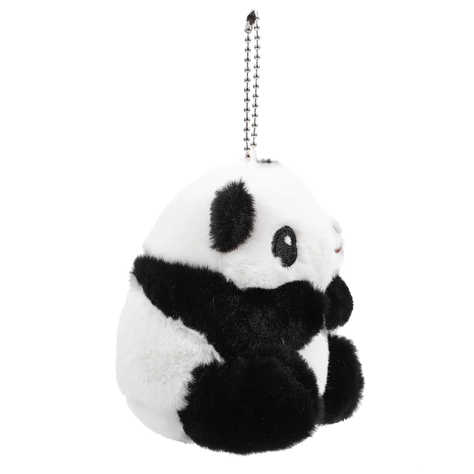 4 Count Panda Keychain Keyring Pendant Lovely Mini Figurines Pp Cotton Hanging Pendants