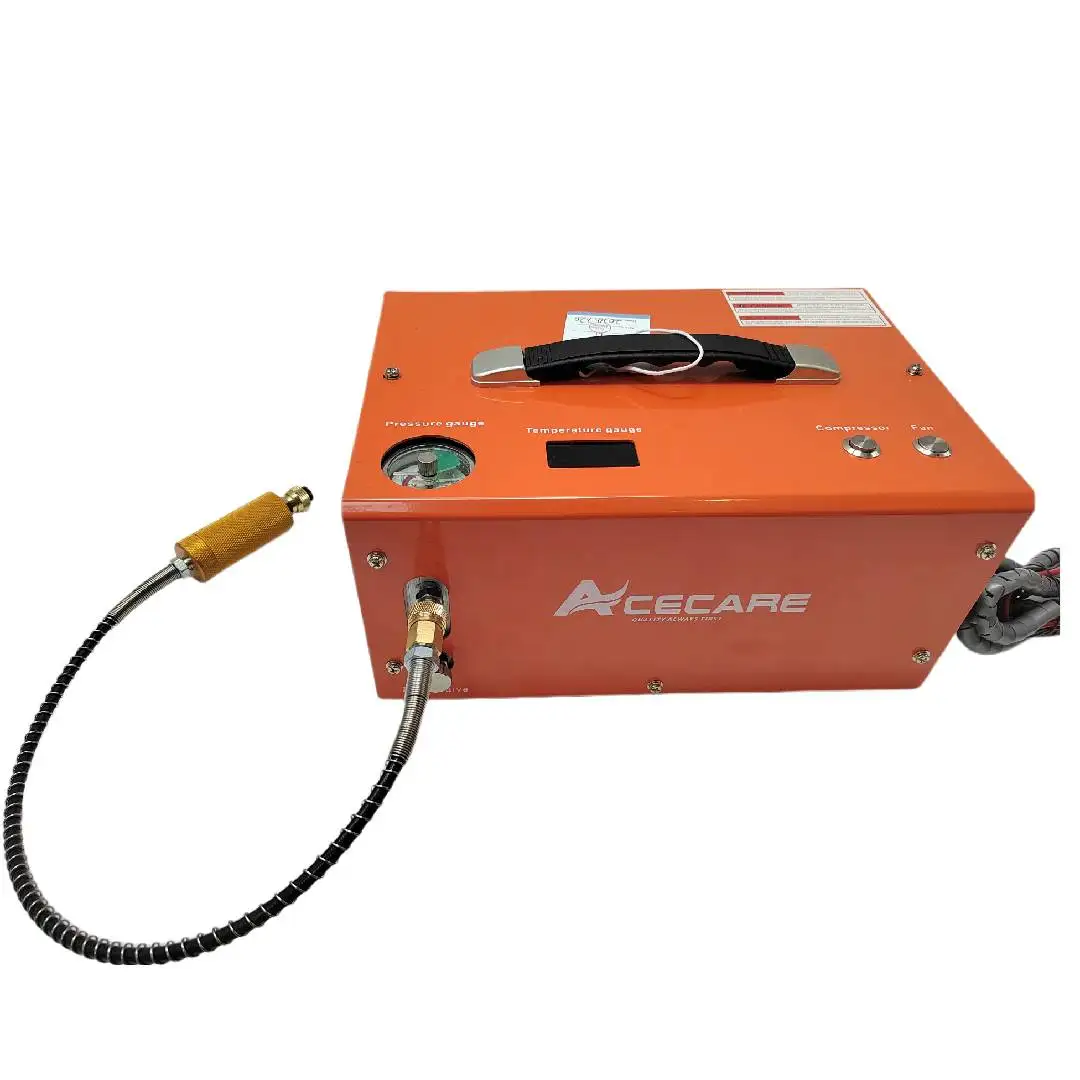 ACECARE 4500Psi 300Bar 110V/220V/12V DC PCP Compressor Portable High Pressure Compressor PCP Diving Tank