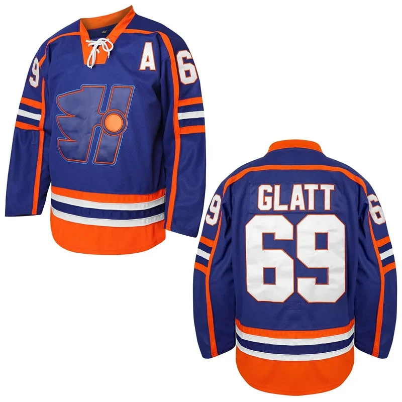 

LangMaoMovie Goon: Last of the Enforcers Halifax Highlanders # 69. Хоккейная майка Glatt для мужчин, спортивная одежда на открытом воздухе, топы для шитья Embr