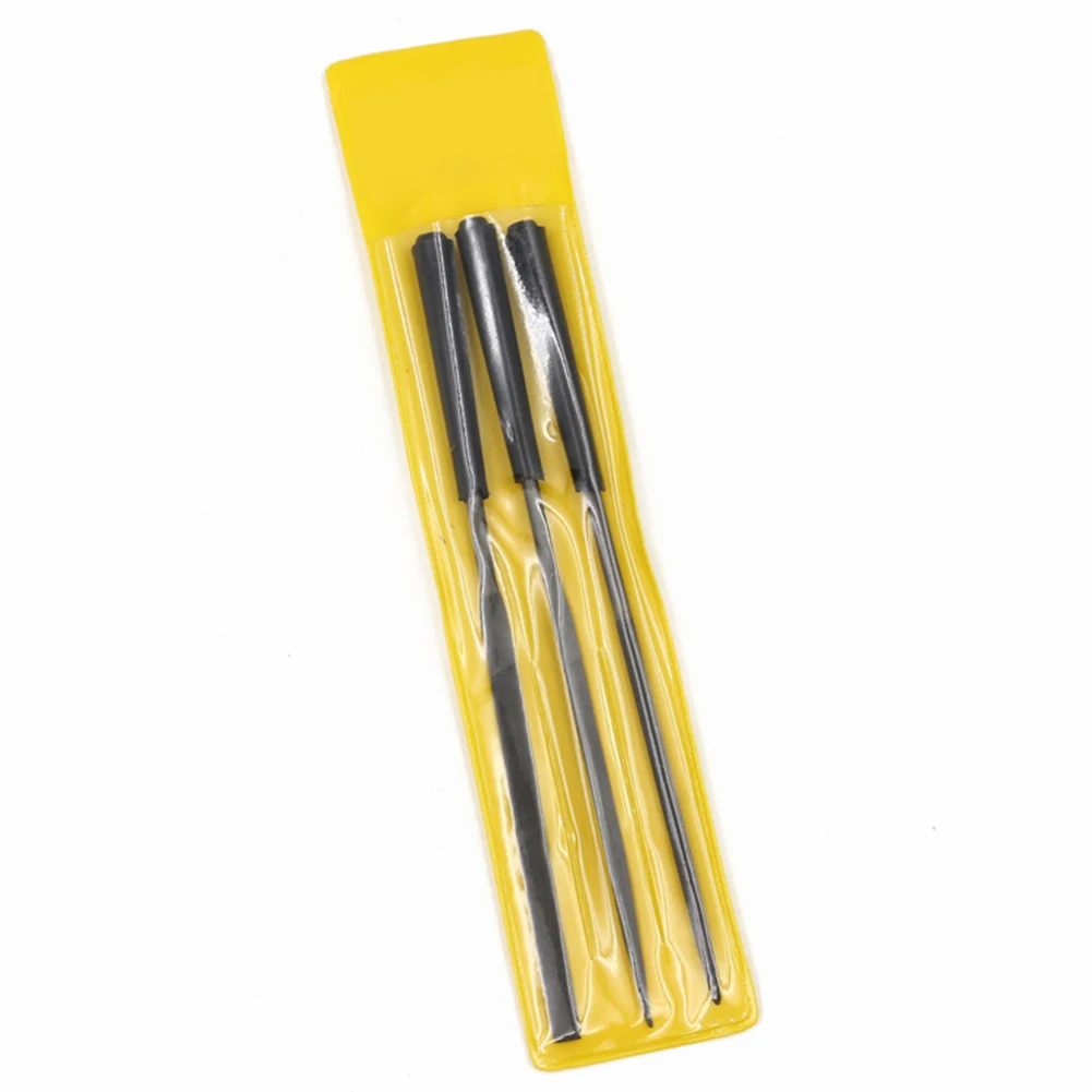 Hand Tools Diamond Files Stone Glass Plastic Flat Nonslip Plastic Round Silver + Black Triangle 3pcs Convenient