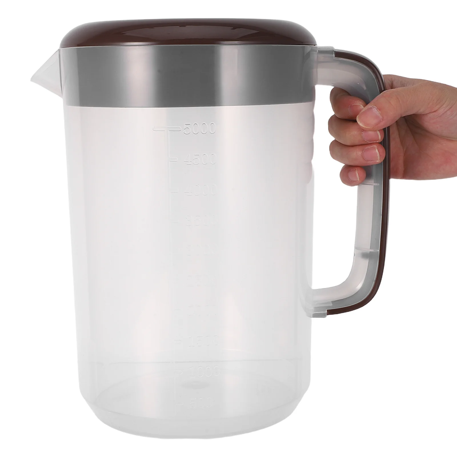 

Кувшин для воды большой емкости 5 л, пластиковый, прозрачный, для холодных напитков, с мерной шкалой, контейнер для сока для холодильника - большой кувшин