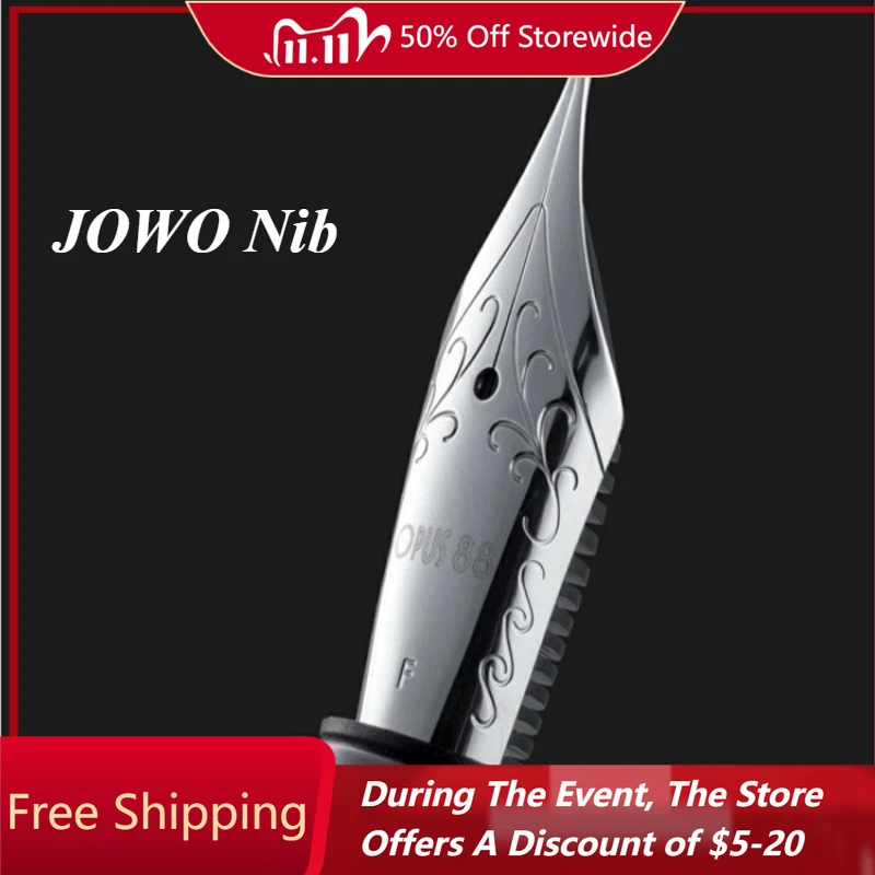 

Импортная серебряная ручка Gemany JOWO Nib OPUS 88 Drip-in Ink Absorption Resin Fountain Pen EF F M B Tip US Resin Ink Pen, офисные канцелярские принадлежности