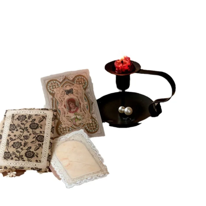 Lace Notes Series Material Paper Material Paper Decoration Scrapbook DIY Diary Decoration Retro Notebook