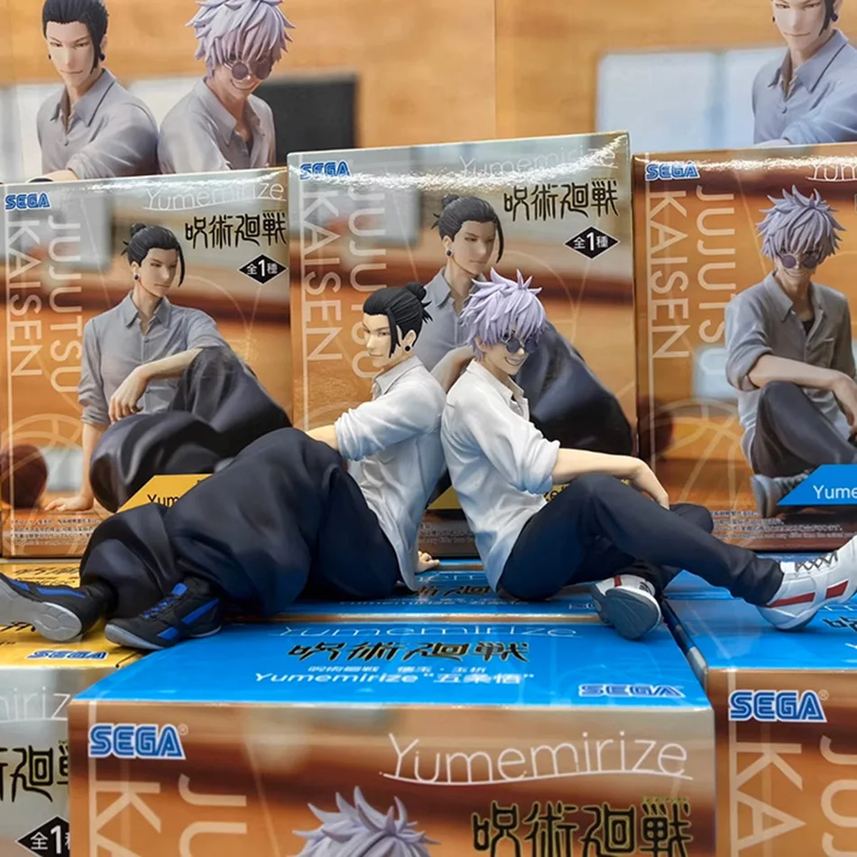 10 سنتيمتر جوجو ساتورو أنيمي Jujutsu Kaisen الشكل Satoru Gojo الراحة وقت الجلوس موقف يأتي هدية لعبة عمل الشكل البلاستيكية