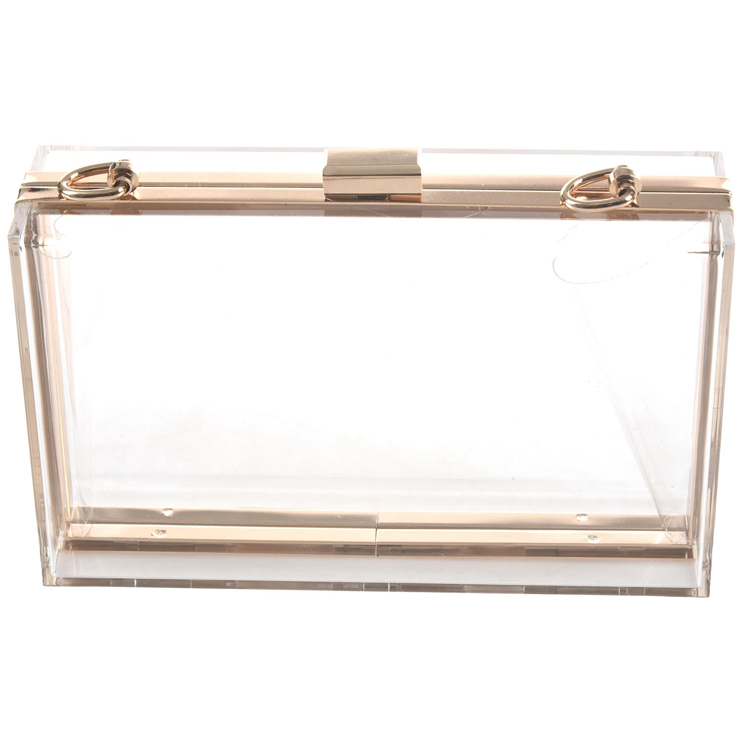 TEXU Women Cute Clear Acrylic Box Clutch Crossbody Purse Evening Bag view 5