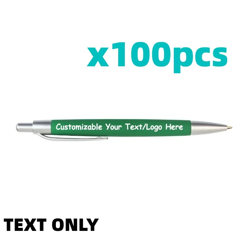 50/100PCS Customizable Logo Ballpoint Pens Promotional Advertising Corporate Gifts Hotel Conference School Supplies image 3