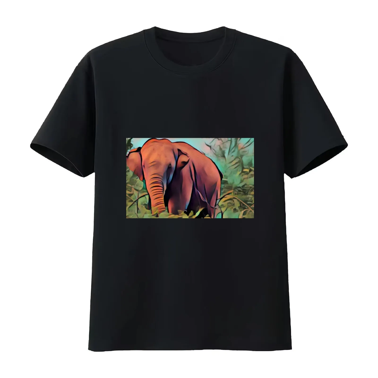 Lost in the Jungle T-Shirt Summer Casual Cotton Tee Oversized Streetwear Tops Vintage Graphic Print Loose Fit Short Sleeve