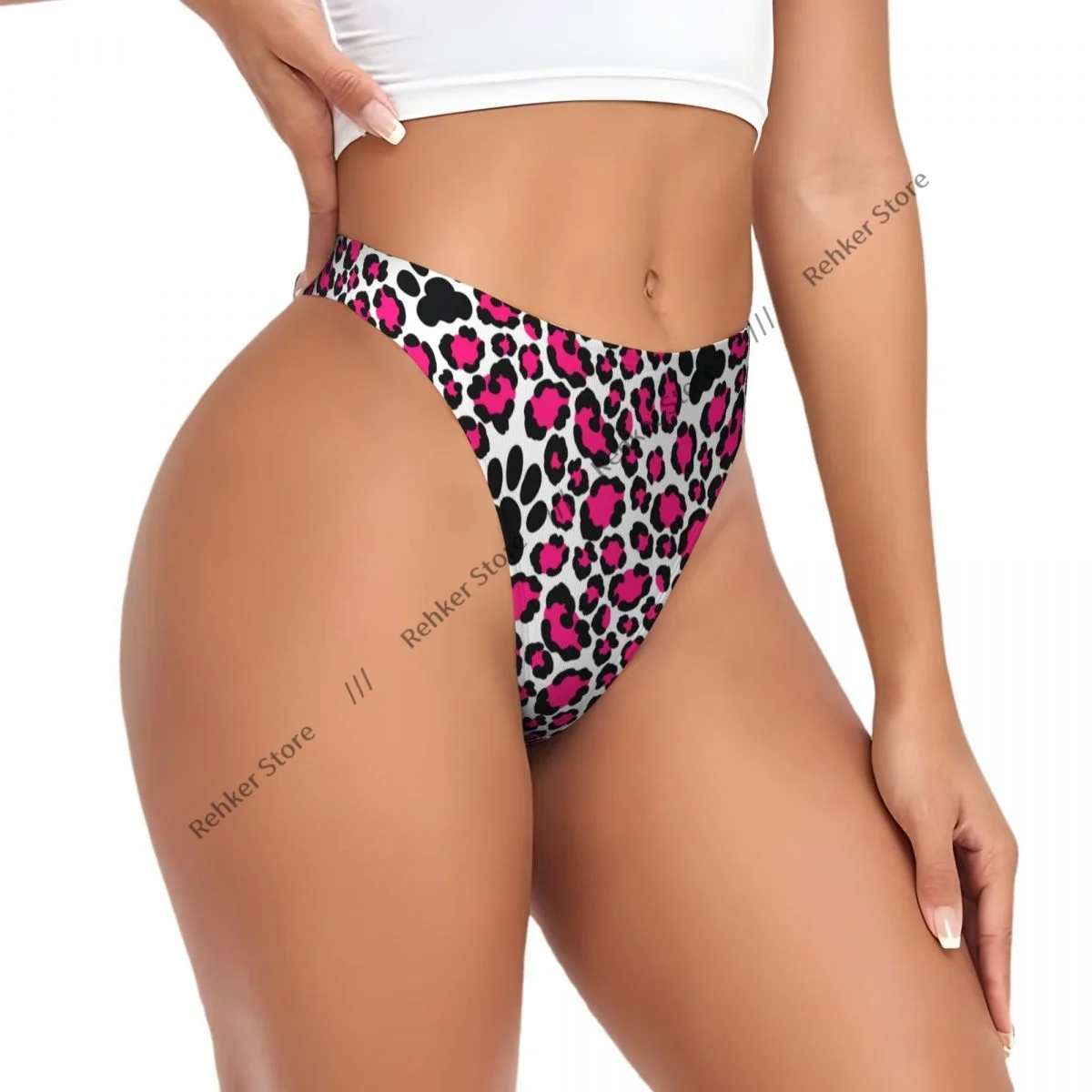 Women's Panties Leopard Skin Cat Paw Underwear Sexy Thongs Lingerie G-Strings