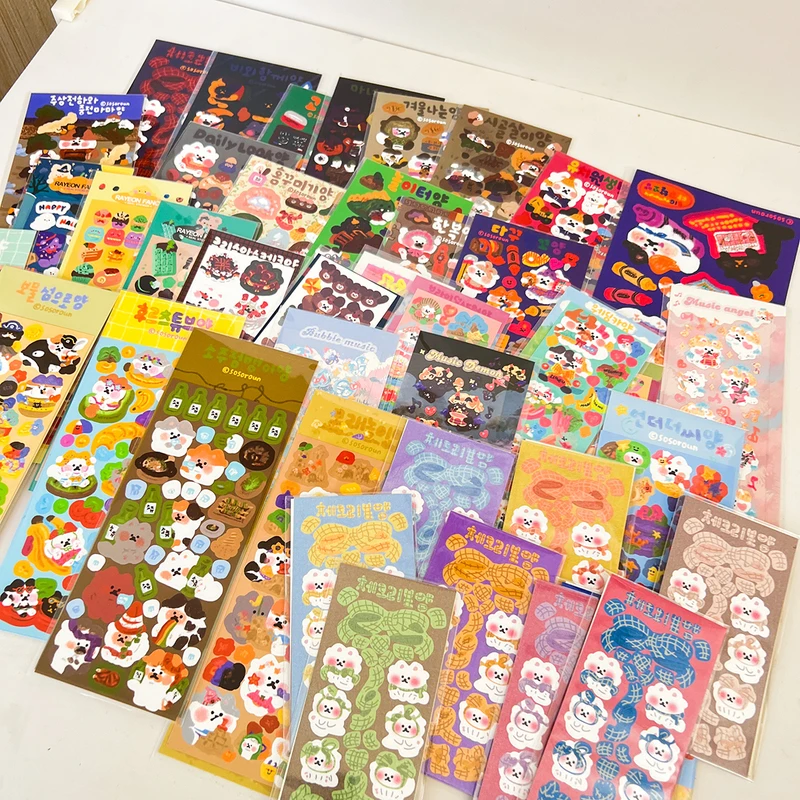 Sharkbang New Arrival Full Set Cat Series Decor Lable Scrapbook Kpop Stickers For Journal Album Stationery Sticker Suppliers